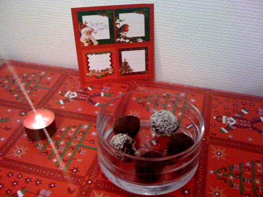 Truffe au chocolat et coco